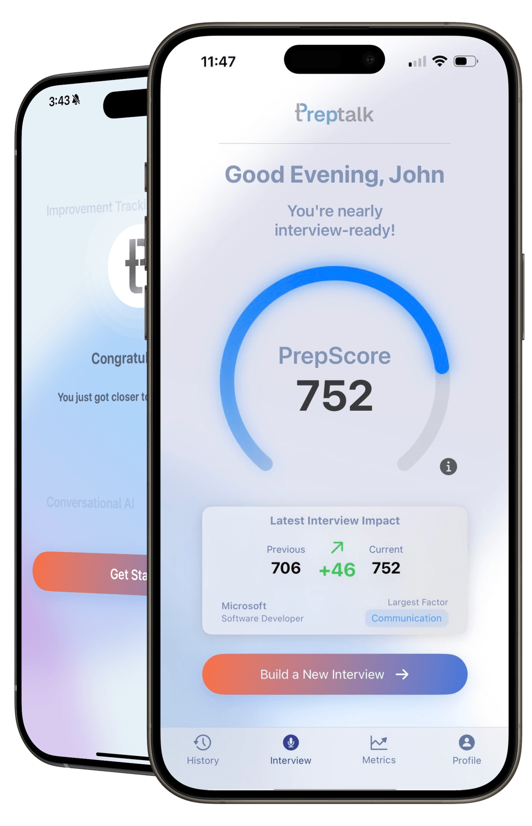 PrepTalk app on iPhone